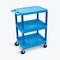 Luxor Flat Top and Tub Middle/Bottom Shelf Cart, 24" X 18", Utility Cart Shelf Style: Flush BUSTC211BU - alternate 1