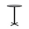 Correll Round Standing Height Cafe Bistro and Breakroom Pedestal Table, High Pressure Laminate Top BXB24R-15 - alternate 3