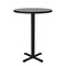 Correll Round Standing Height Cafe Bistro and Breakroom Pedestal Table, High Pressure Laminate Top BXB24R-15 - alternate 9