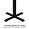 Correll Round Standing Height Cafe Bistro and Breakroom Pedestal Table, High Pressure Laminate Top BXB24R-15 - alternate 7
