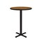 Correll Round Standing Height Cafe Bistro and Breakroom Pedestal Table, High Pressure Laminate Top BXB30R-06 - alternate 3