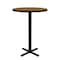 Correll Round Standing Height Cafe Bistro and Breakroom Pedestal Table, High Pressure Laminate Top BXB30R-06 - alternate 7