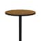 Correll Round Standing Height Cafe Bistro and Breakroom Pedestal Table, High Pressure Laminate Top BXB30R-06 - alternate 4