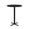 Correll Round Standing Height Cafe Bistro and Breakroom Pedestal Table, High Pressure Laminate Top BXB30R-07 - alternate 8