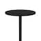 Correll Round Standing Height Cafe Bistro and Breakroom Pedestal Table, High Pressure Laminate Top BXB30R-07 - alternate 6