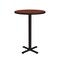 Correll Round Standing Height Cafe Bistro and Breakroom Pedestal Table, High Pressure Laminate Top, Cherry BXB30R-21 - alternate 2