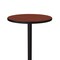 Correll Round Standing Height Cafe Bistro and Breakroom Pedestal Table, High Pressure Laminate Top, Cherry BXB30R-21 - alternate 7