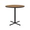 Correll Round Standing Height Cafe Bistro and Breakroom Pedestal Table, High Pressure Laminate Top BXB36R-06 - alternate 5