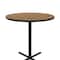 Correll Round Standing Height Cafe Bistro and Breakroom Pedestal Table, High Pressure Laminate Top BXB36R-06 - alternate 4
