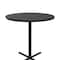 Correll Round Standing Height Cafe Bistro and Breakroom Pedestal Table, High Pressure Laminate Top BXB36R-07 - alternate 7