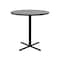 Correll Round Standing Height Cafe Bistro and Breakroom Pedestal Table, High Pressure Laminate Top BXB36R-15 - alternate 8