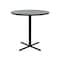 Correll Round Standing Height Cafe Bistro and Breakroom Pedestal Table, High Pressure Laminate Top BXB36R-15 - alternate 2