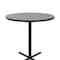 Correll Round Standing Height Cafe Bistro and Breakroom Pedestal Table, High Pressure Laminate Top BXB36R-15 - alternate 4
