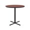 Correll Round Standing Height Cafe Bistro and Breakroom Pedestal Table, High Pressure Laminate Top, Cherry BXB36R-21 - alternate 3