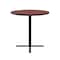 Correll Round Standing Height Cafe Bistro and Breakroom Pedestal Table, High Pressure Laminate Top, Cherry BXB36R-21 - alternate 2