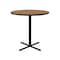 Correll Round Standing Height Cafe Bistro and Breakroom Pedestal Table, High Pressure Laminate Top BXB42R-06 - alternate 5