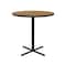 Correll Round Standing Height Cafe Bistro and Breakroom Pedestal Table, High Pressure Laminate Top BXB42R-06 - alternate 6