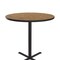 Correll Round Standing Height Cafe Bistro and Breakroom Pedestal Table, High Pressure Laminate Top BXB42R-06 - alternate 2