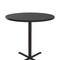 Correll Round Standing Height Cafe Bistro and Breakroom Pedestal Table, High Pressure Laminate Top BXB42R-07 - alternate 4
