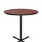 Correll Round Standing Height Cafe Bistro and Breakroom Pedestal Table, High Pressure Laminate Top, Cherry BXB42R-21 - alternate 5