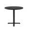 Correll Round Cafe Bistro and Breakroom Pedestal Table, High Pressure Laminate Top, Black Granite BXT24R-07 - alternate 4