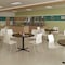 Correll Round Cafe Bistro and Breakroom Pedestal Table, High Pressure Laminate Top, Gray Granite BXT24R-15 - alternate 7