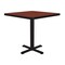 Correll Square Cafe Bistro and Breakroom Pedestal Table, High Pressure Laminate Top, Cherry BXT24S-21 - alternate 7