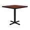 Correll Square Cafe Bistro and Breakroom Pedestal Table, High Pressure Laminate Top, Cherry BXT24S-21 - alternate 3