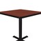 Correll Square Cafe Bistro and Breakroom Pedestal Table, High Pressure Laminate Top, Cherry BXT24S-21 - alternate 4