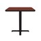 Correll Square Cafe Bistro and Breakroom Pedestal Table, High Pressure Laminate Top, Cherry BXT24S-21 - alternate 5