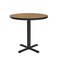 Correll Round Cafe Bistro and Breakroom Pedestal Table, High Pressure Laminate Top, Medium Oak BXT30R-06 - alternate 8