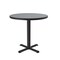 Correll Round Cafe Bistro and Breakroom Pedestal Table, High Pressure Laminate Top, Gray Granite BXT30R-15 - alternate 4