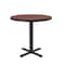 Correll Round Cafe Bistro and Breakroom Pedestal Table, High Pressure Laminate Top, Cherry BXT30R-21 - alternate 2