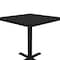 Correll Square Cafe Bistro and Breakroom Pedestal Table, High Pressure Laminate Top, Black Granite BXT30S-07 - alternate 5