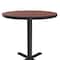 Correll Round Cafe Bistro and Breakroom Pedestal Table, High Pressure Laminate Top, Cherry BXT36R-21 - alternate 5