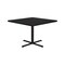 Correll Square Cafe Bistro and Breakroom Pedestal Table, High Pressure Laminate Top, Black Granite BXT36S-07 - alternate 9