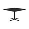 Correll Square Cafe Bistro and Breakroom Pedestal Table, High Pressure Laminate Top, Black Granite BXT36S-07 - alternate 7