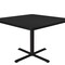 Correll Square Cafe Bistro and Breakroom Pedestal Table, High Pressure Laminate Top, Black Granite BXT36S-07 - alternate 2