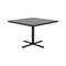 Correll Square Cafe Bistro and Breakroom Pedestal Table, High Pressure Laminate Top, Gray Granite BXT36S-15 - alternate 2