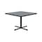 Correll Square Cafe Bistro and Breakroom Pedestal Table, High Pressure Laminate Top, Gray Granite BXT36S-15 - alternate 7