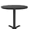 Correll Round Cafe Bistro and Breakroom Pedestal Table, High Pressure Laminate Top, Black Granite BXT42R-07 - alternate 5