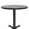 Correll Round Cafe Bistro and Breakroom Pedestal Table, High Pressure Laminate Top, Gray Granite BXT42R-15 - alternate 6