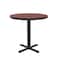 Correll Round Cafe Bistro and Breakroom Pedestal Table, High Pressure Laminate Top, Cherry BXT42R-21 - alternate 7