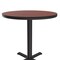 Correll Round Cafe Bistro and Breakroom Pedestal Table, High Pressure Laminate Top, Cherry BXT42R-21 - alternate 5