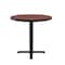Correll Round Cafe Bistro and Breakroom Pedestal Table, High Pressure Laminate Top, Cherry BXT42R-21 - alternate 2