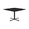 Correll Square Cafe Bistro and Breakroom Pedestal Table, High Pressure Laminate Top, Black Granite BXT42S-07 - alternate 5