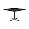 Correll Square Cafe Bistro and Breakroom Pedestal Table, High Pressure Laminate Top, Black Granite BXT42S-07 - alternate 4