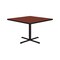 Correll Square Cafe Bistro and Breakroom Pedestal Table, High Pressure Laminate Top, Cherry BXT42S-21 - alternate 7