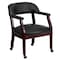Flash Furniture Traditional Luxurious Conference Chair, Black Back, 24 in W 27" L 31-1/2" H, Upholstered Straight B-Z100-BLACK-GG - alternate 4