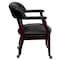 Flash Furniture Traditional Luxurious Conference Chair, Black Back, 24 in W 27" L 31-1/2" H, Upholstered Straight B-Z100-BLACK-GG - alternate 9